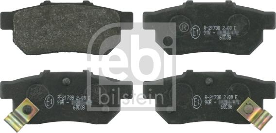 Febi Bilstein 16301 - Bremsbelagsatz, Scheibenbremse alexcarstop-ersatzteile.com