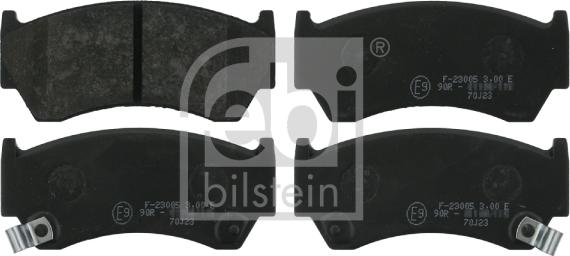 Febi Bilstein 16267 - Bremsbelagsatz, Scheibenbremse alexcarstop-ersatzteile.com