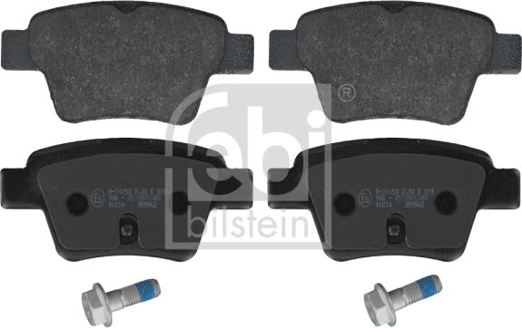 Febi Bilstein 16715 - Bremsbelagsatz, Scheibenbremse alexcarstop-ersatzteile.com