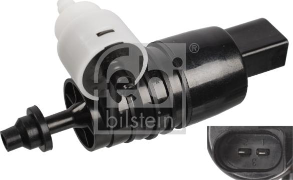 Febi Bilstein 107463 - Waschwasserpumpe, Scheibenreinigung alexcarstop-ersatzteile.com