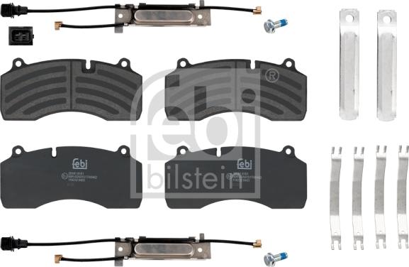 Febi Bilstein 116232 - Bremsbelagsatz, Scheibenbremse alexcarstop-ersatzteile.com