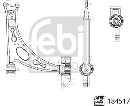 Febi Bilstein 184517 - Lenker, Radaufhängung alexcarstop-ersatzteile.com