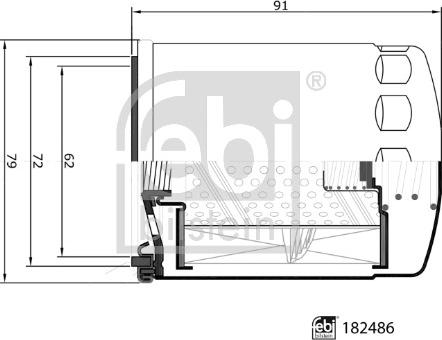 Febi Bilstein 182486 - Ölfilter alexcarstop-ersatzteile.com