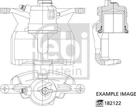 Febi Bilstein 182122 - Bremssattel alexcarstop-ersatzteile.com