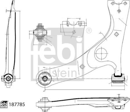 Febi Bilstein 187785 - Lenker, Radaufhängung alexcarstop-ersatzteile.com