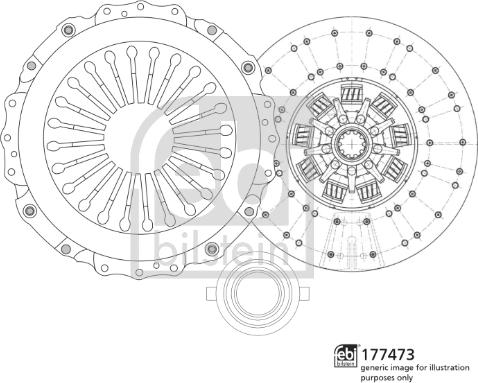 Febi Bilstein 177473 - Kupplungssatz alexcarstop-ersatzteile.com