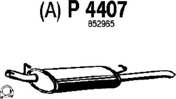 Fenno P4407 - Endschalldämpfer alexcarstop-ersatzteile.com