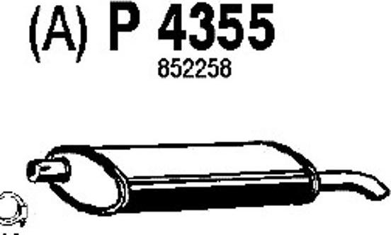 Fenno P4355 - Endschalldämpfer alexcarstop-ersatzteile.com