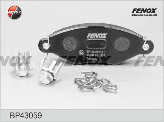 Fenox BP43059 - Bremsbelagsatz, Scheibenbremse alexcarstop-ersatzteile.com