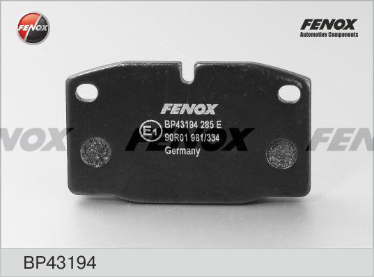 Fenox BP43194 - Bremsbelagsatz, Scheibenbremse alexcarstop-ersatzteile.com