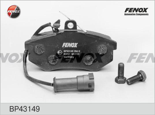 Fenox BP43149 - Bremsbelagsatz, Scheibenbremse alexcarstop-ersatzteile.com