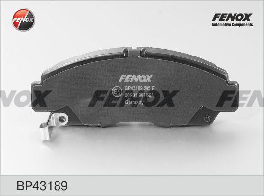 Fenox BP43189 - Bremsbelagsatz, Scheibenbremse alexcarstop-ersatzteile.com