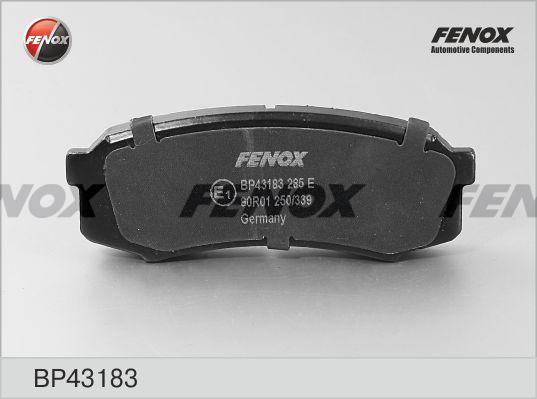 Fenox BP43183 - Bremsbelagsatz, Scheibenbremse alexcarstop-ersatzteile.com