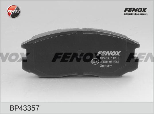 Fenox BP43357 - Bremsbelagsatz, Scheibenbremse alexcarstop-ersatzteile.com