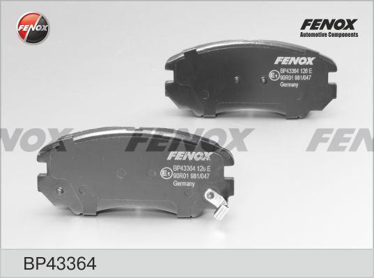 Fenox BP43364 - Bremsbelagsatz, Scheibenbremse alexcarstop-ersatzteile.com