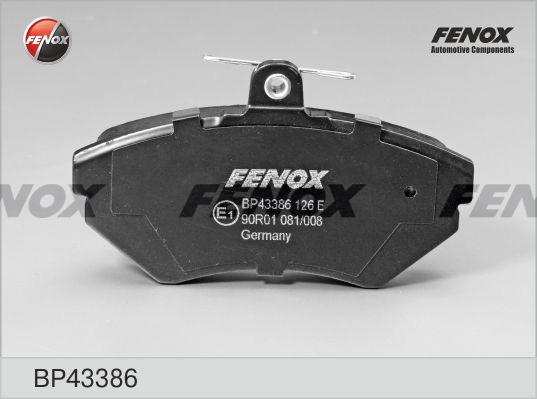 Fenox BP43386 - Bremsbelagsatz, Scheibenbremse alexcarstop-ersatzteile.com