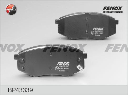 Fenox BP43339 - Bremsbelagsatz, Scheibenbremse alexcarstop-ersatzteile.com