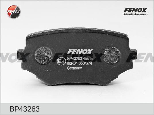 Fenox BP43263 - Bremsbelagsatz, Scheibenbremse alexcarstop-ersatzteile.com