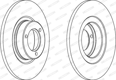 Ferodo DDF041 - Bremsscheibe alexcarstop-ersatzteile.com