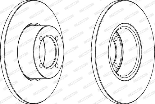 Ferodo DDF054 - Bremsscheibe alexcarstop-ersatzteile.com