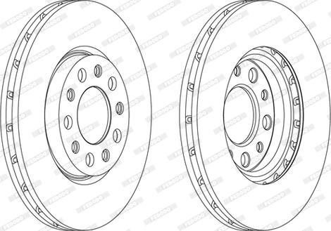 Ferodo DDF1956C - Bremsscheibe alexcarstop-ersatzteile.com