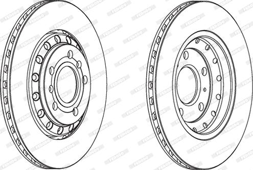 Ferodo DDF1934C - Bremsscheibe alexcarstop-ersatzteile.com