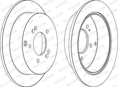 Ferodo DDF1493C-D - Bremsscheibe alexcarstop-ersatzteile.com