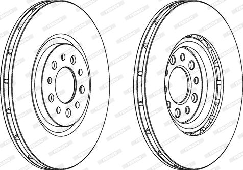 Ferodo DDF1453C - Bremsscheibe alexcarstop-ersatzteile.com