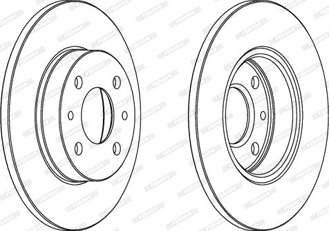 Ferodo DDF140C - Bremsscheibe alexcarstop-ersatzteile.com