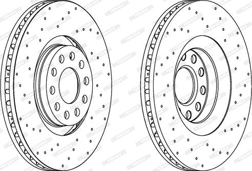 Ferodo DDF1422 - Bremsscheibe alexcarstop-ersatzteile.com