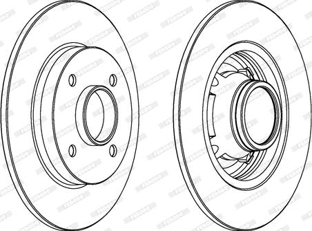 Ferodo DDF1564C - Bremsscheibe alexcarstop-ersatzteile.com