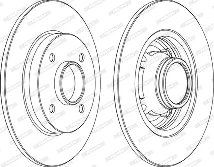 Ferodo DDF1564P-D - Bremsscheibe alexcarstop-ersatzteile.com