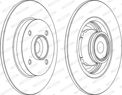 Ferodo DDF1560C-1-D - Bremsscheibe alexcarstop-ersatzteile.com