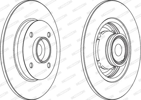 Ferodo DDF1560 - Bremsscheibe alexcarstop-ersatzteile.com