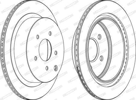 Ferodo DDF1506C - Bremsscheibe alexcarstop-ersatzteile.com