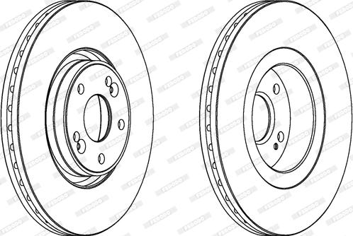 Ferodo DDF151-1 - Bremsscheibe alexcarstop-ersatzteile.com