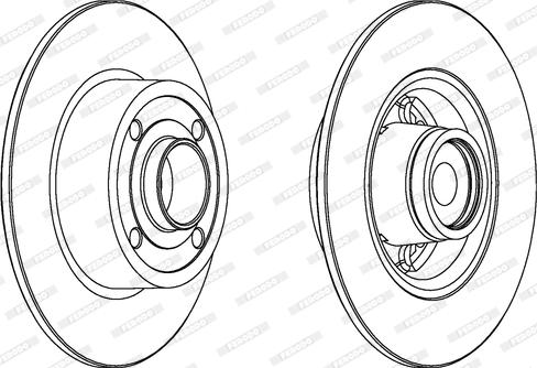 Ferodo DDF1571-1 - Bremsscheibe alexcarstop-ersatzteile.com