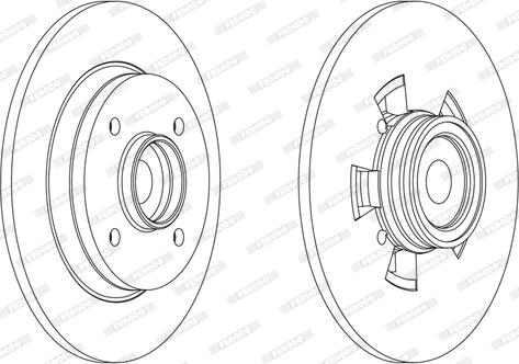 Ferodo DDF1695 - Bremsscheibe alexcarstop-ersatzteile.com