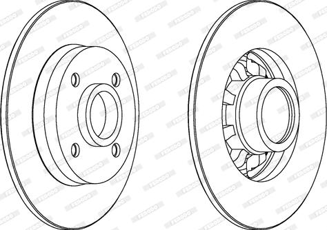 Ferodo DDF1696 - Bremsscheibe alexcarstop-ersatzteile.com