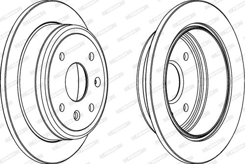 Ferodo DDF1606C - Bremsscheibe alexcarstop-ersatzteile.com