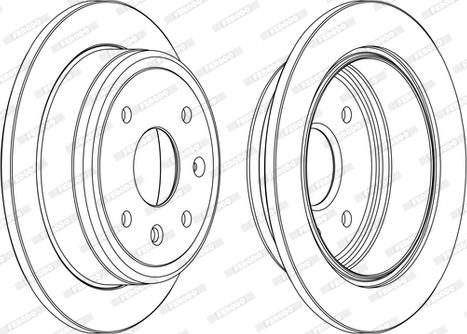 Ferodo DDF1606P-D - Bremsscheibe alexcarstop-ersatzteile.com