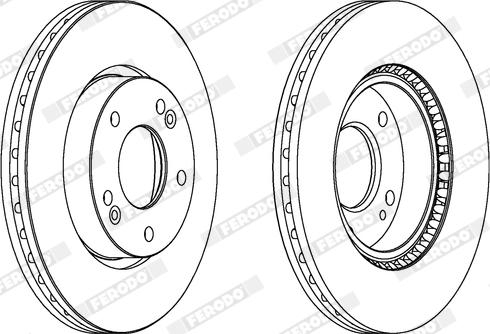 Ferodo DDF1619X - Bremsscheibe alexcarstop-ersatzteile.com