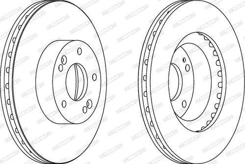 Ferodo DDF1630 - Bremsscheibe alexcarstop-ersatzteile.com