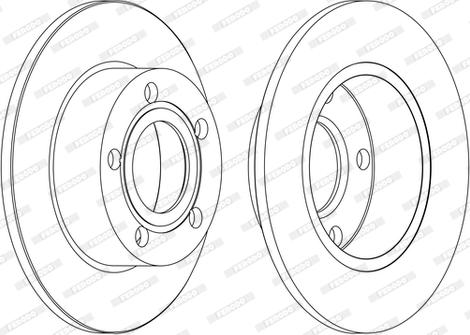 Ferodo DDF1033C - Bremsscheibe alexcarstop-ersatzteile.com