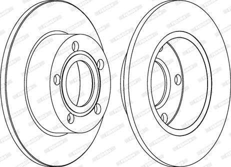 Ferodo DDF1033 - Bremsscheibe alexcarstop-ersatzteile.com