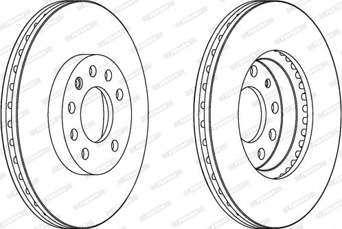 Ferodo DDF1191C-1 - Bremsscheibe alexcarstop-ersatzteile.com