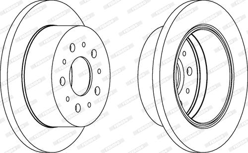 Ferodo DDF1144C - Bremsscheibe alexcarstop-ersatzteile.com