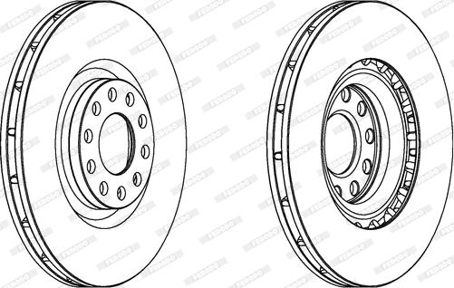 Ferodo DDF1166C - Bremsscheibe alexcarstop-ersatzteile.com