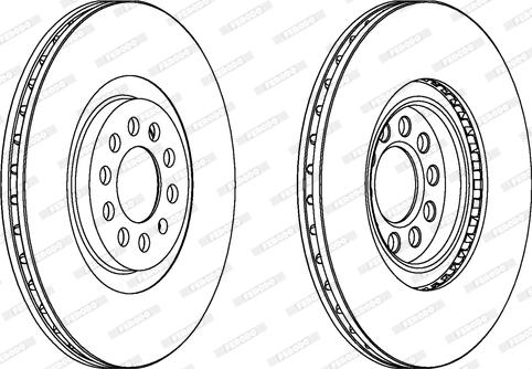 Ferodo DDF1118C - Bremsscheibe alexcarstop-ersatzteile.com