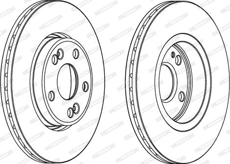 Ferodo DDF1123C - Bremsscheibe alexcarstop-ersatzteile.com